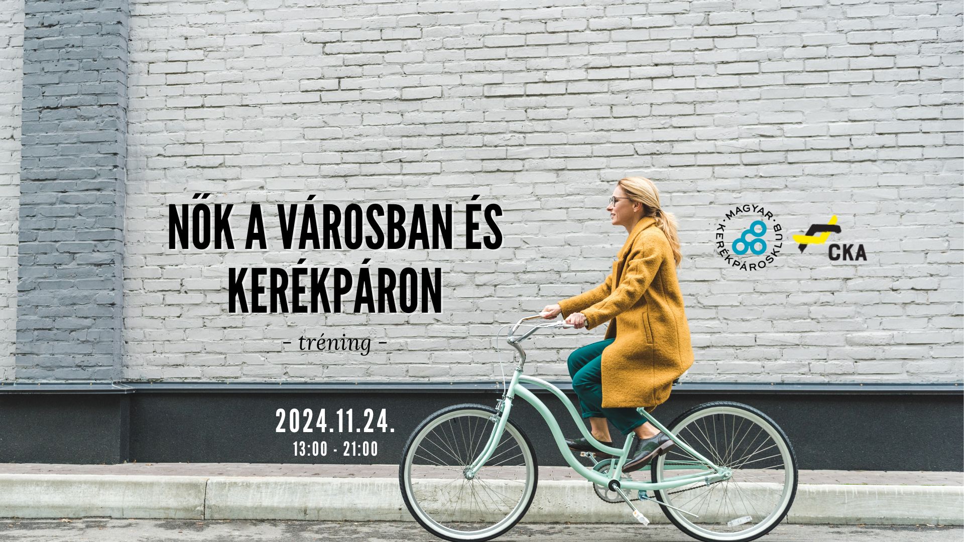 Nők a városban és kerékpáron tréning