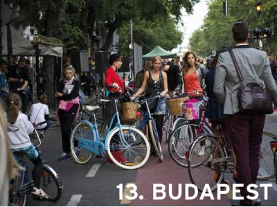 13. lett Budapest a biciklis városok ranglistáján
