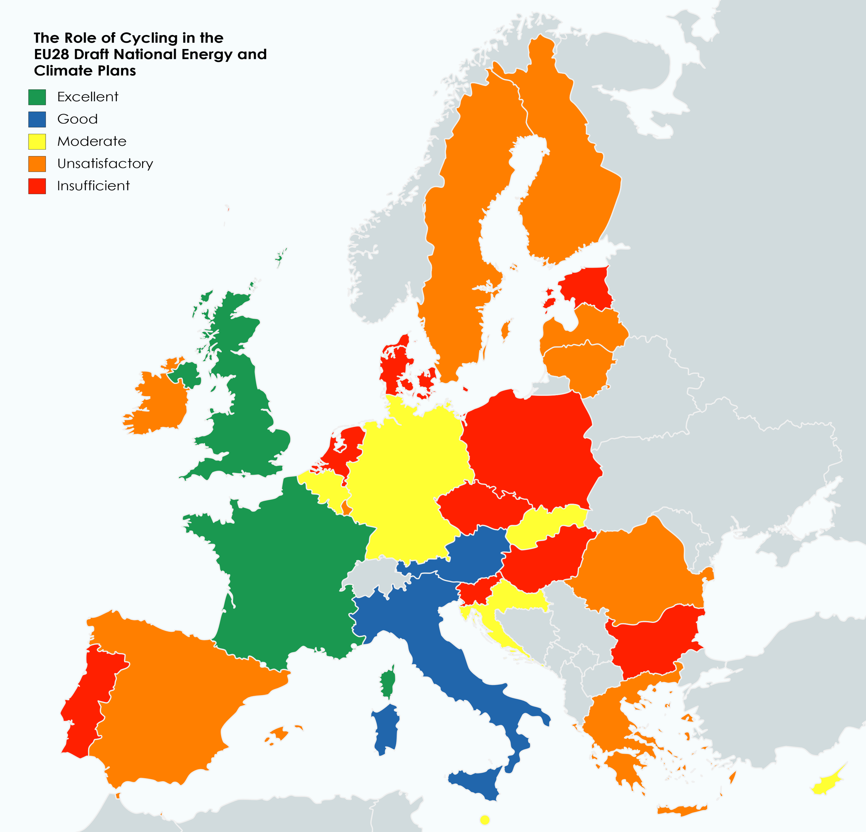 Az EU tagállamok energia- és klímatervei figyelmen kívül hagyják a kerékpározást