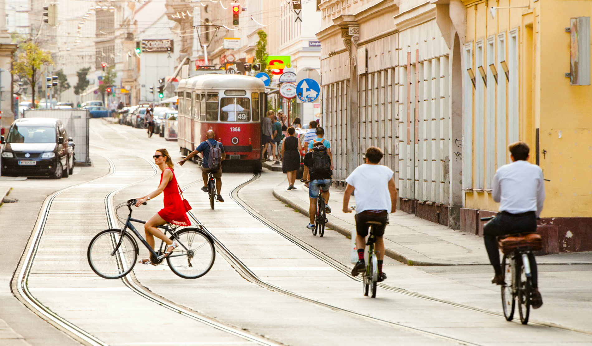 A városi közlekedési stratégia része a bringázás fejlesztése Bécsben