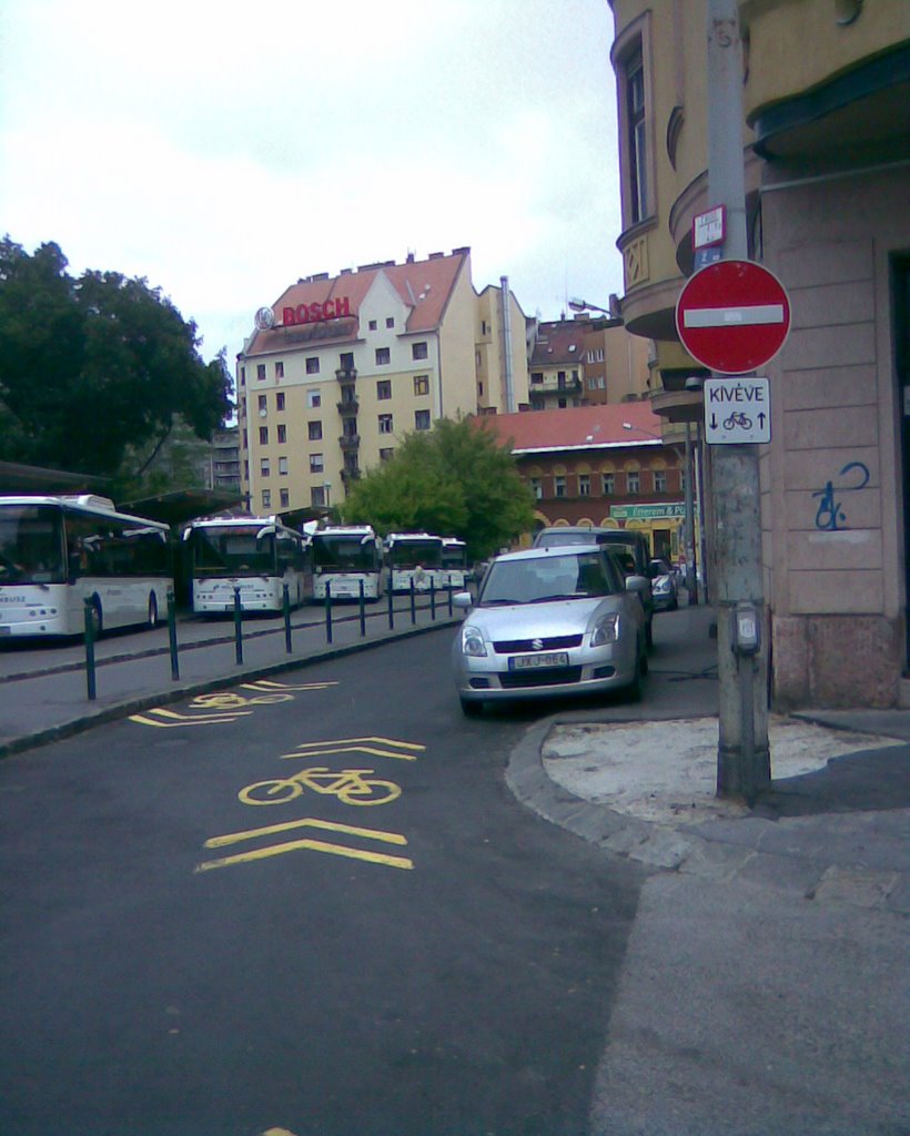 Ellenirányú kerékpározásra kijelölt egyirányú utcák listája - BUDAPEST